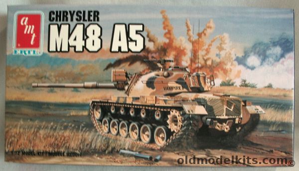 AMT 1/72 Chrysler M48 (M-48) A5 Tank, 8642 plastic model kit